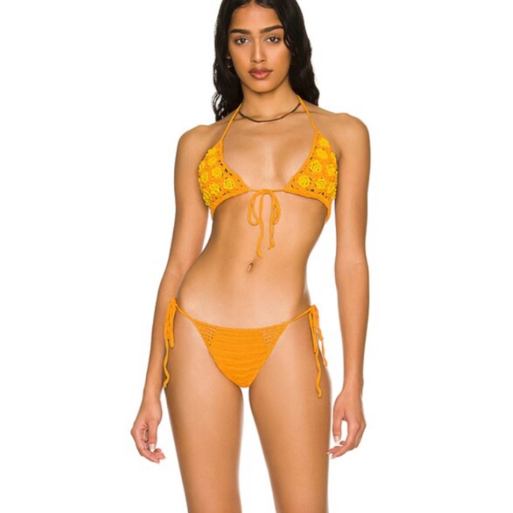 Cult Gaia Alicia Crochet Bikini